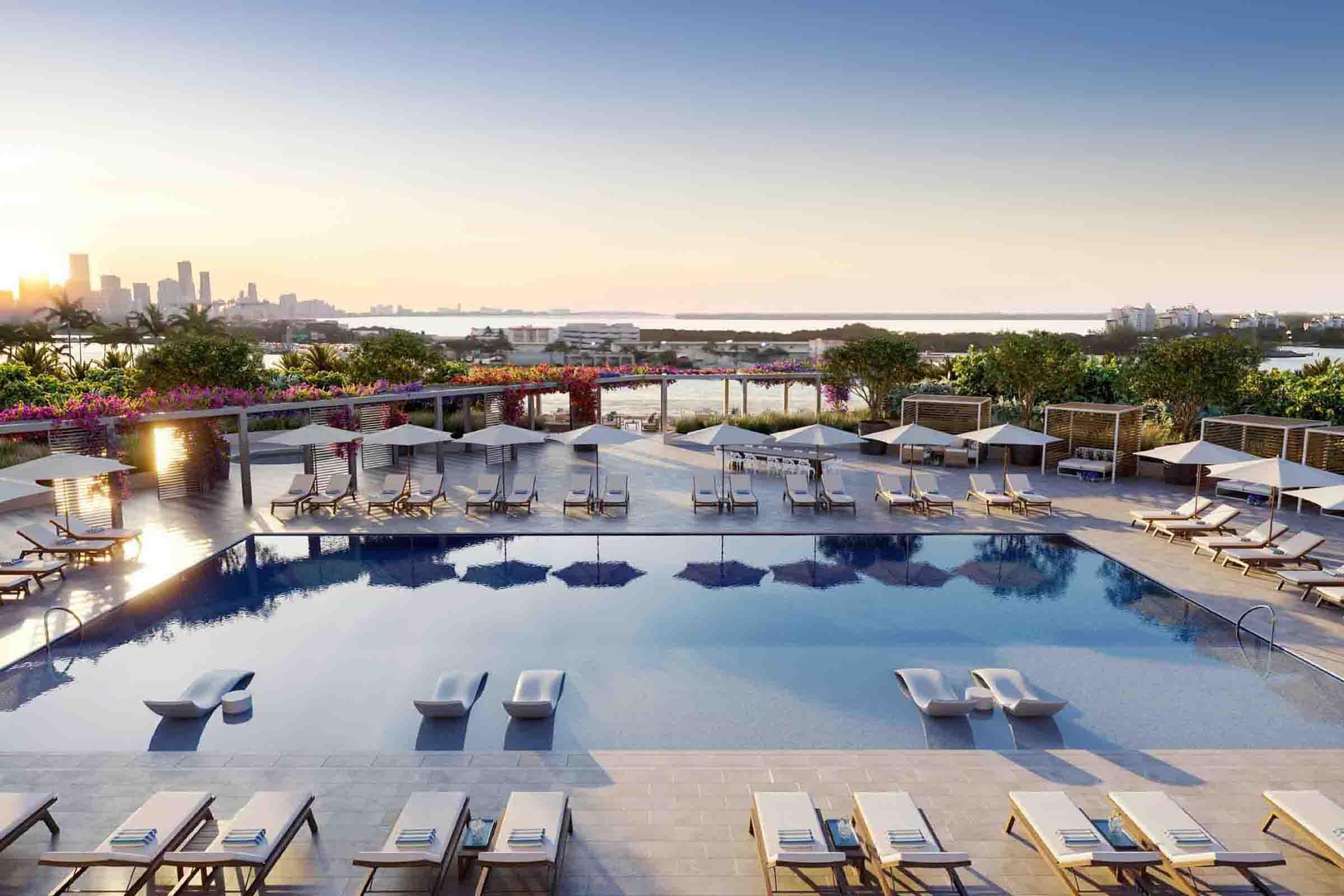 Rendering of Five Park Miami Beach Pool